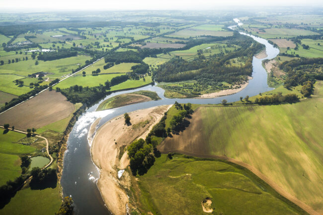 Vue aérienne de la Loire